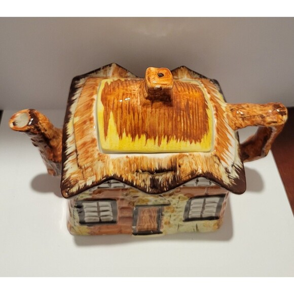 VTG Ye Olde Cottage Teapot Price Kensington Made in England Ceramic Cottagecore - Picture 3 of 7